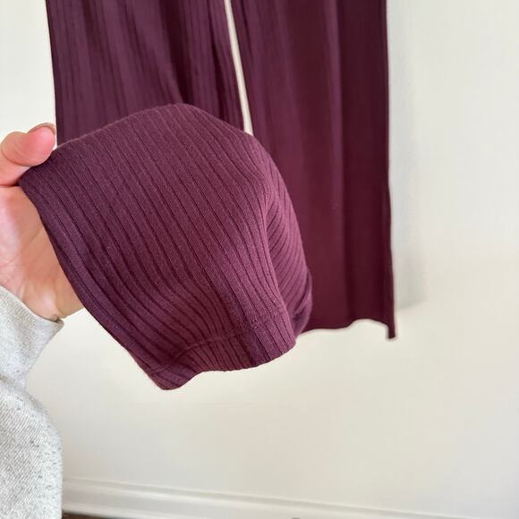 N:Philanthropy Revolve Reign Ribbed Pull On High Rise Pants Space Cherry XS - Picture 5 of 9